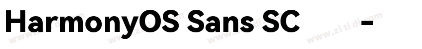HarmonyOS Sans SC汇文字体转换
